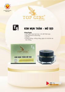 T5 KEM MỤN – THÂM – MỜ SẸO 15G TOP GIRL